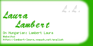 laura lambert business card
